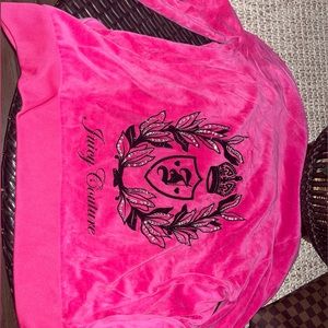 Juicy by Juicy Couture Velour Long Sleeve Jumpsuit hoodie | Pink |